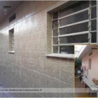 Instalação de revestimento fachada residencial. Bairro Americanópolis - SP